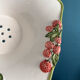 Fruit drainer in earthenware and its Silea plate