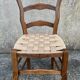 Louis Philippe chair, woven seat, late 19th century.