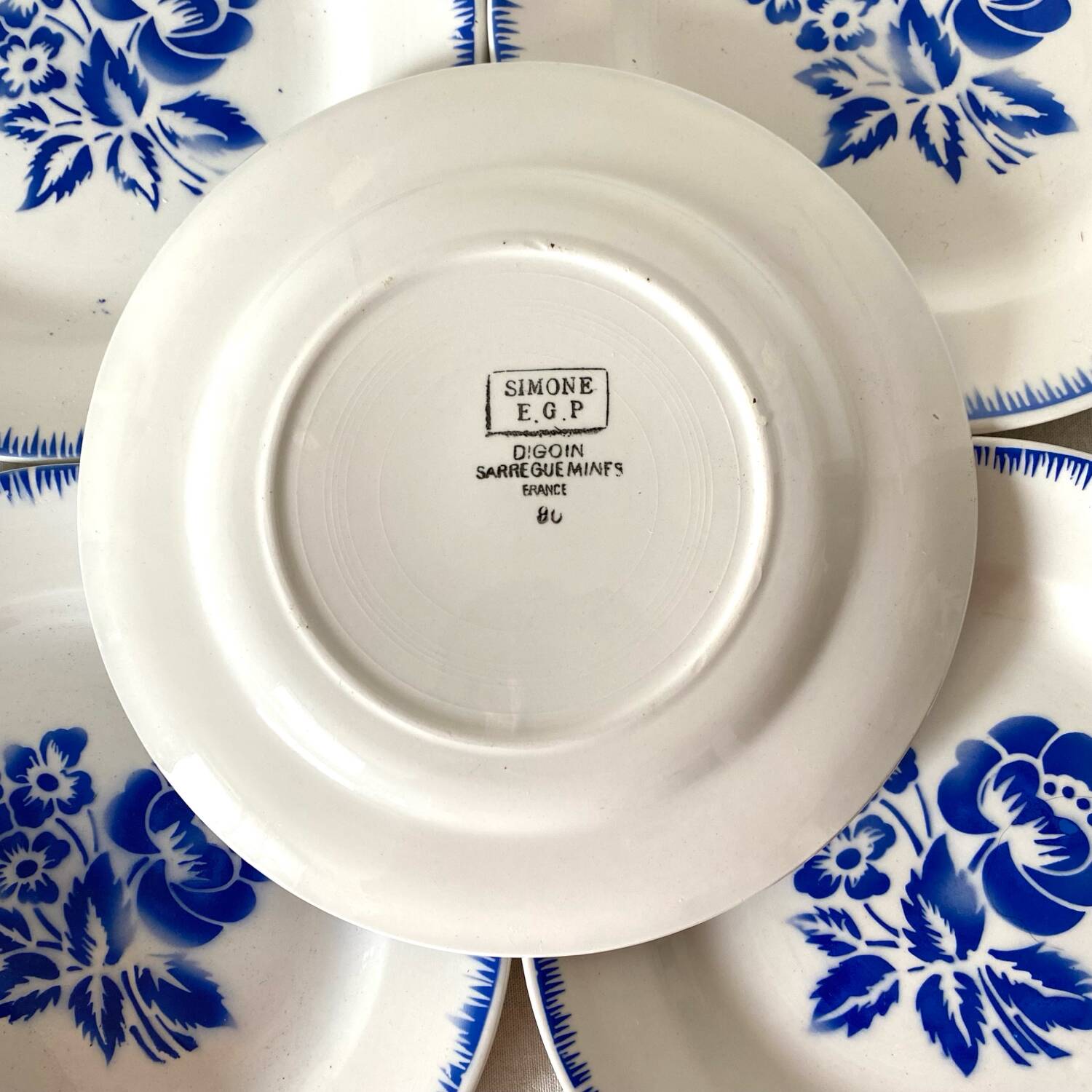 Dessert plates Digoin Simone