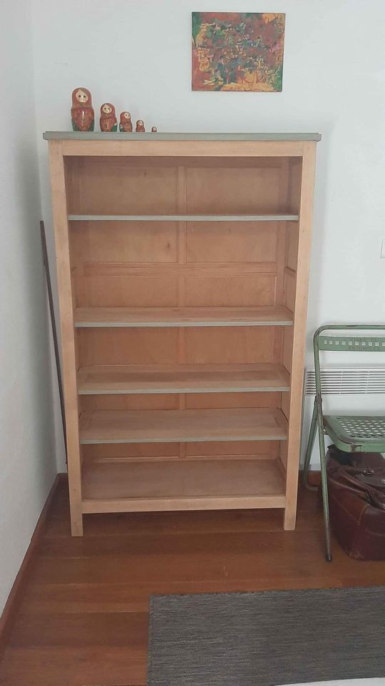 Library furniture with solid beech cornice scandinavian