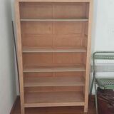 Library furniture with solid beech cornice scandinavian