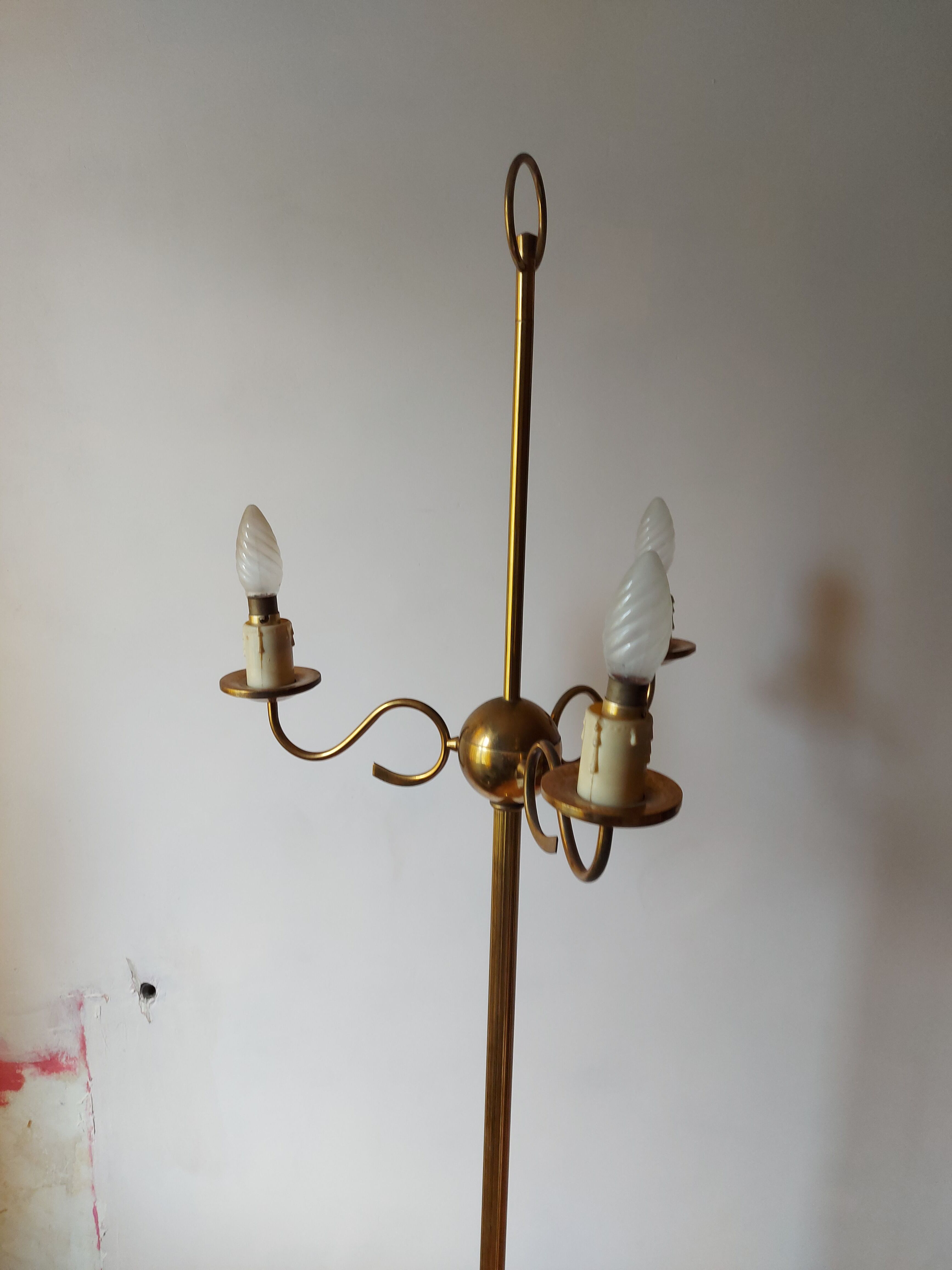 Vintage lamp lamp 3 brass lights