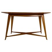 Table basse en bois dans le style de Gio Ponti, Italie, années 1950
