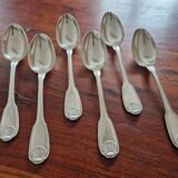 Christofle - Set of 6 Vendôme table spoons in silver-plated metal