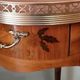 Pedestal table or harness in rosewood marquetry Louis XV style