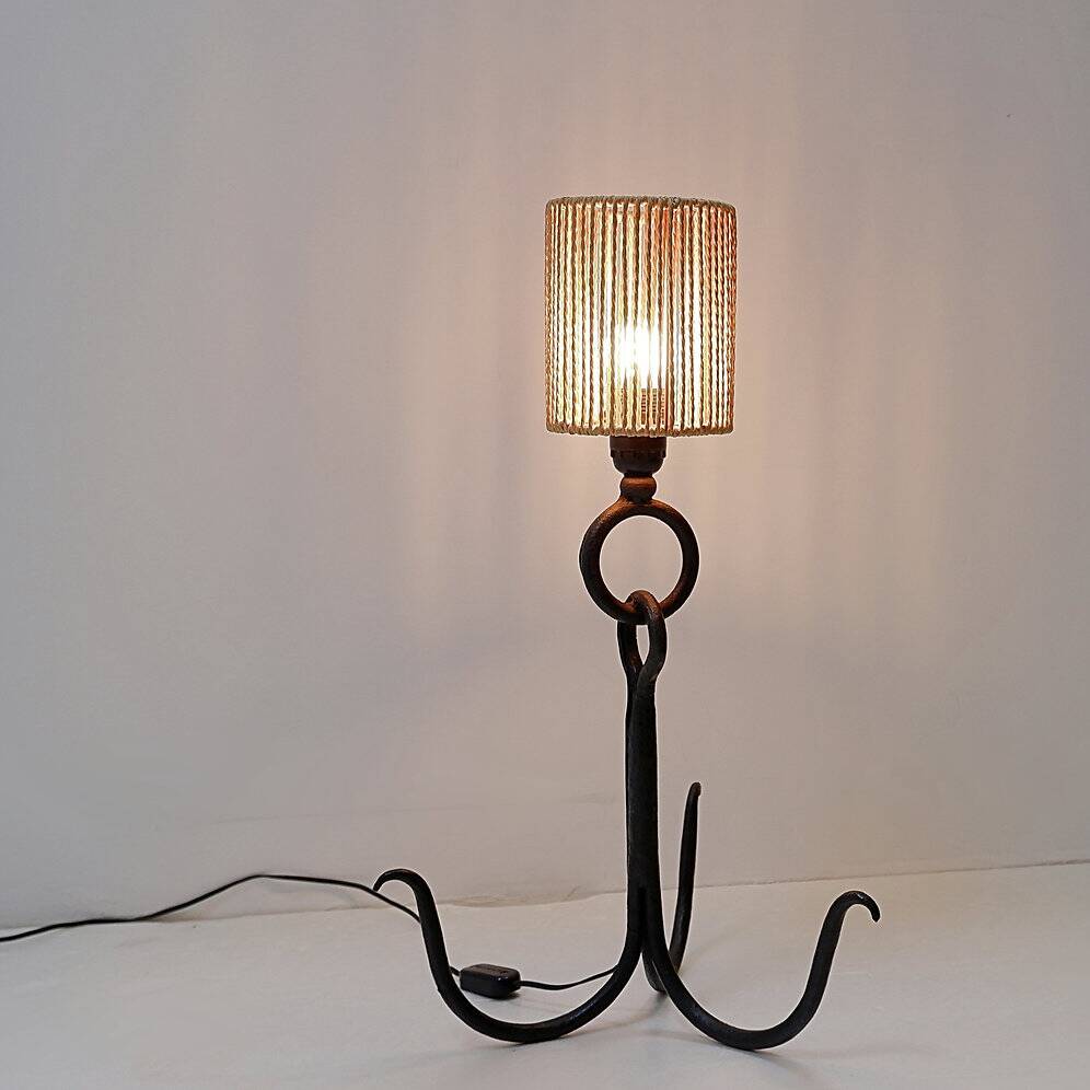 Brutalist anchor table lamp - Around 1950