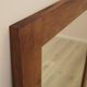 Danish mahogany mirror with shelf, 1970s