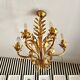6-light chandelier in gold metal