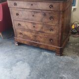 Walnut chest of drawers circa 1880 marble top