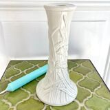 Ceramic candle holder iris flower