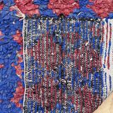 Colorful Boucherouite Moroccan rug - 98 x 230 cm