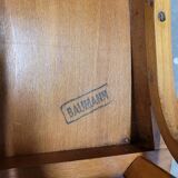 Pair of bistro chairs signed Baumann 1950