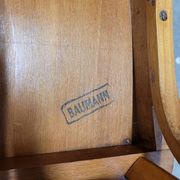 Paire de chaises de bistrot signé Baumann 1950