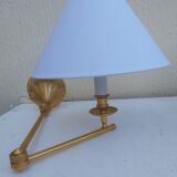Pair of gilded bronze wall lamps