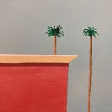 Acrylic painting inspired by The Bigger Splash