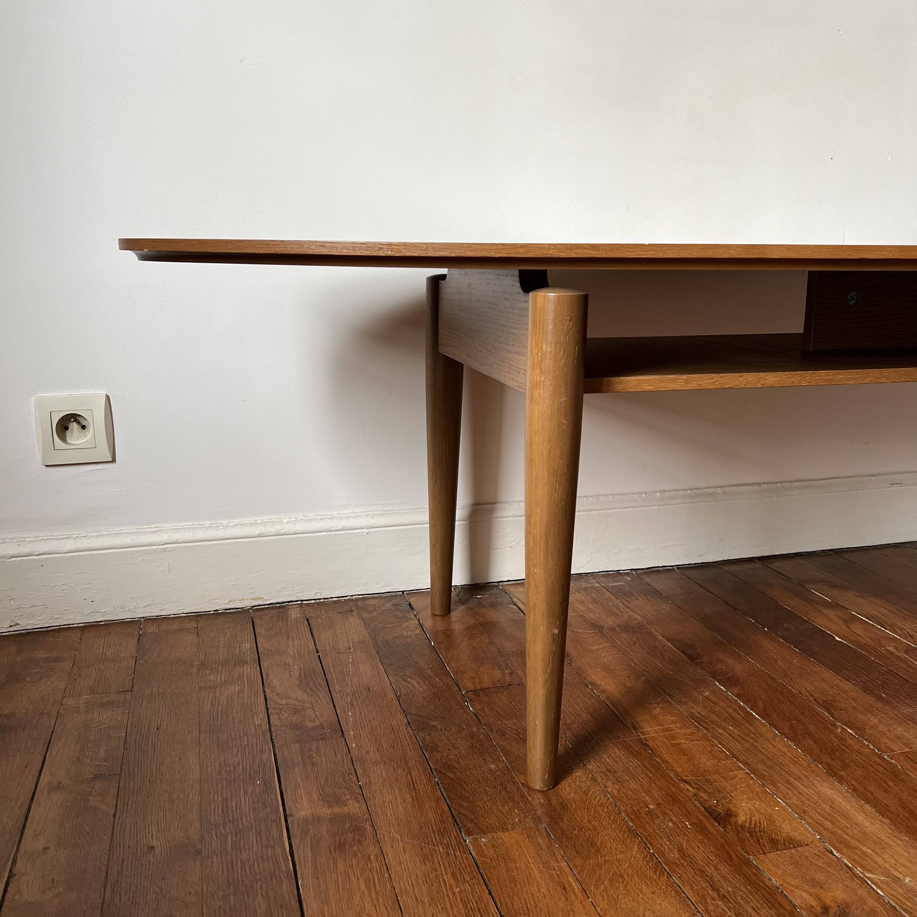 Oval Scandinavian coffee table