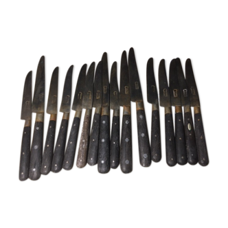 Lot of 39 old knives, late 19th - early 20th