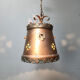 Brutalist copper pendant light, 1970s
