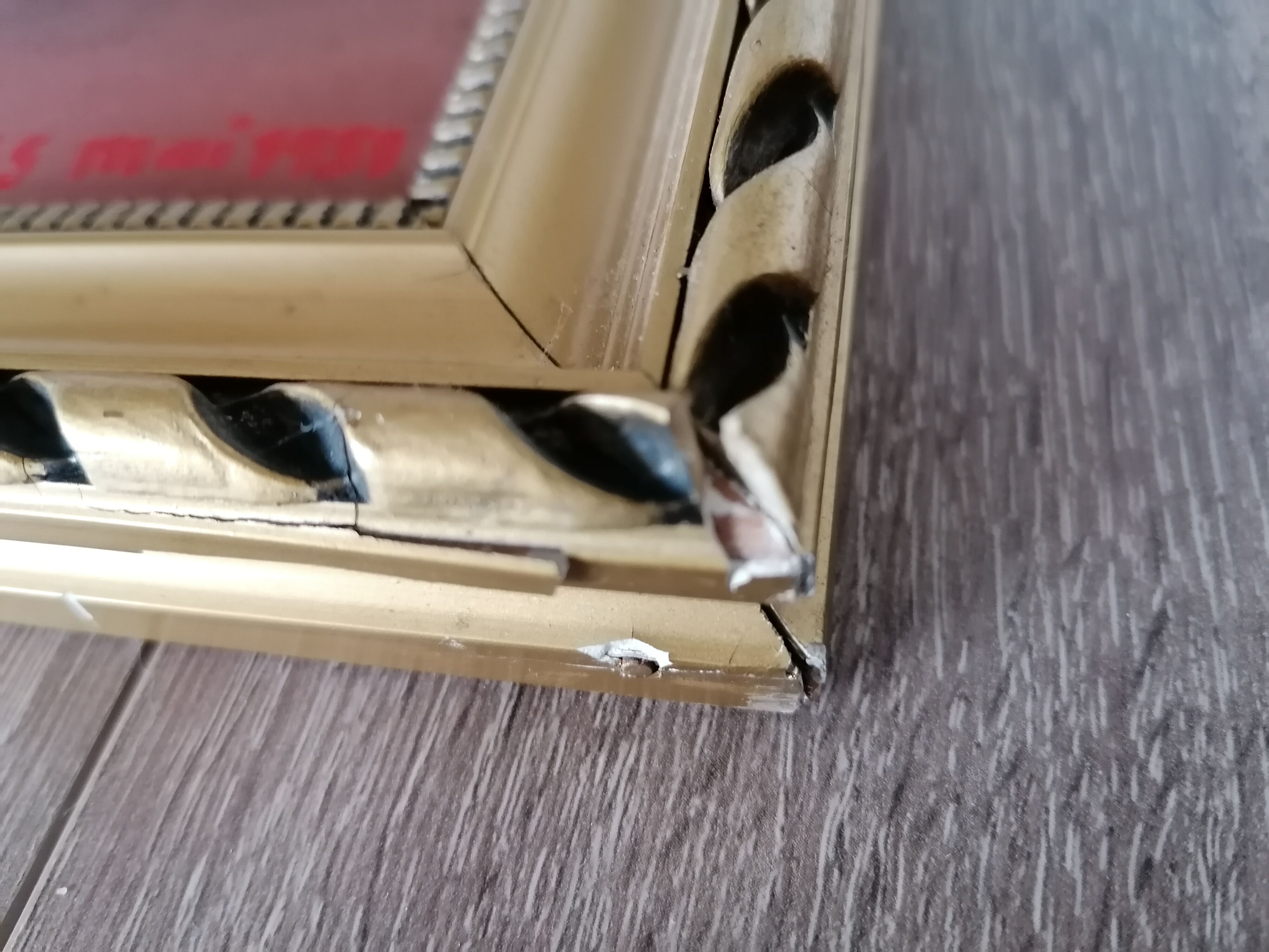 Painted painting on wood