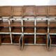 Old Burmese teak craft furniture with original blue patina