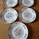 5 old Moulin des loups flat plates