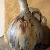 Pitcher with high neck ceramic pottery stoneware d'Art signed Roger Guèrin (1896/1954)