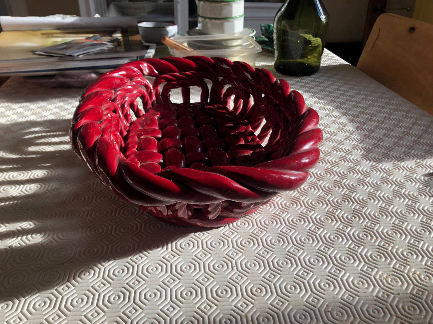 Vallauris ceramic basket
