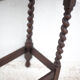 Table bois pieds tournés, table console bois, table ovale, sellette, porte-plante