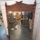 Miroir en bois bambou du XIXème , 163×105cm