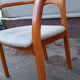 Scandinavian armchair in solid wood with armrests – 1990s