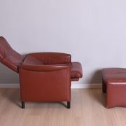 Armchair with Footstool, Erpo International, 1980s