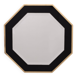 Octagonal Mirror frame in brass 1970s