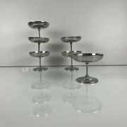 Lot de 6 coupes à glaces en métal, 1970 - Modèle D