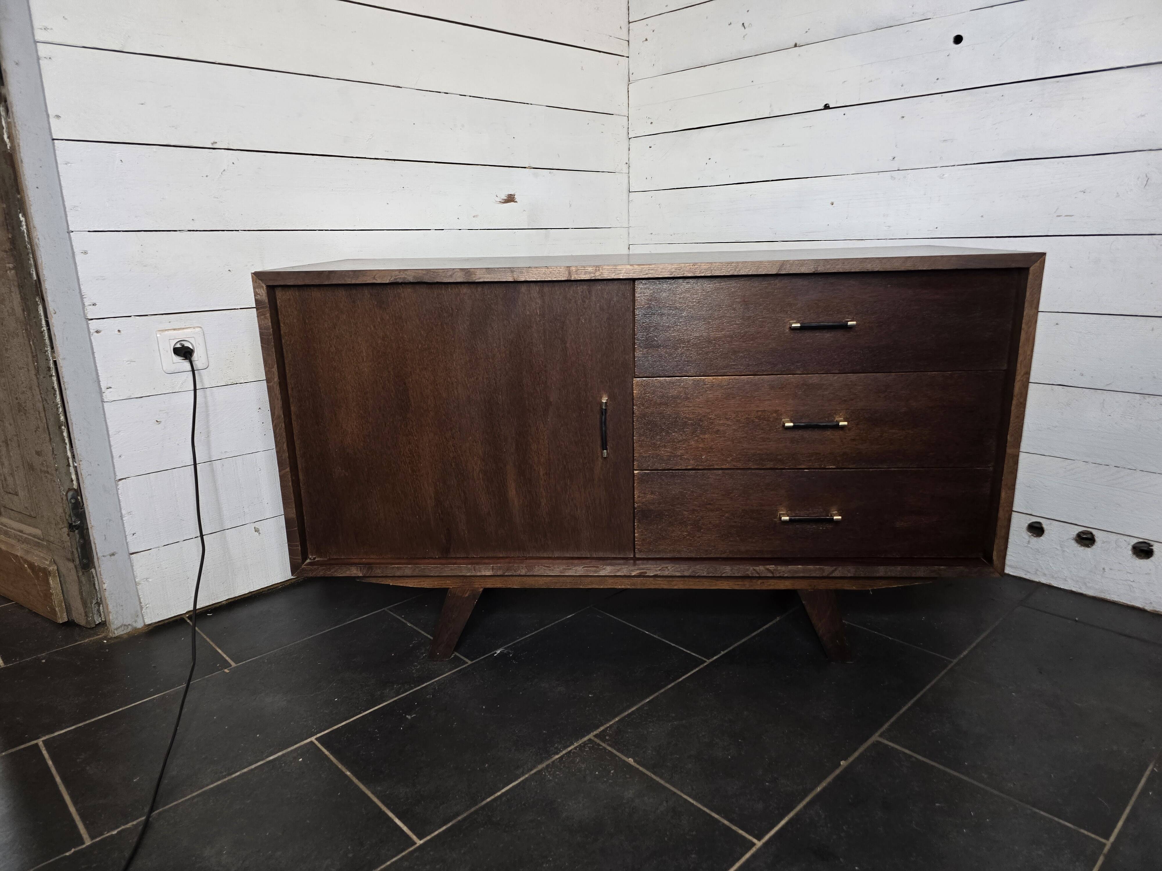 Vintage 60s oak sideboard