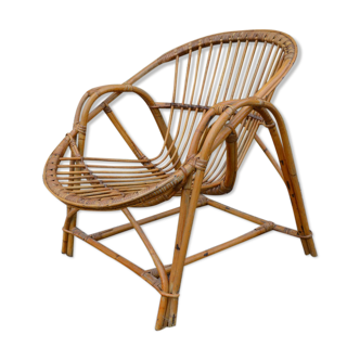 Rattan armchair