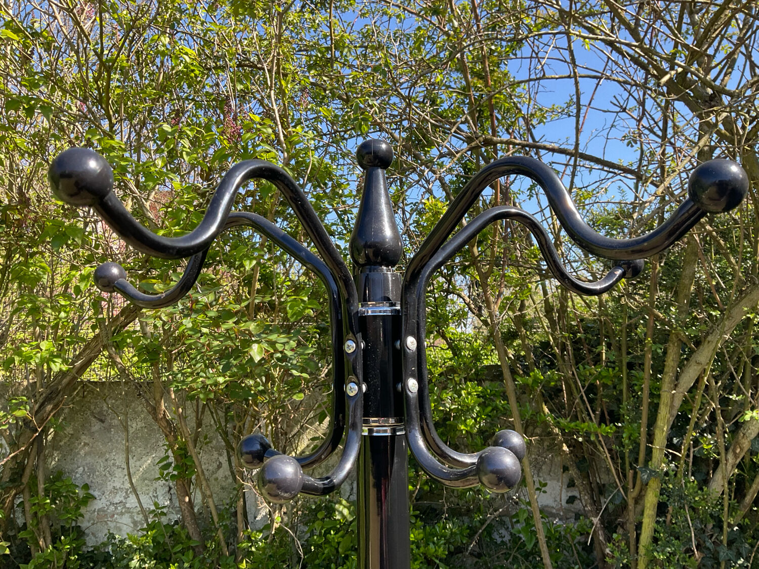 Vintage 1980s freestanding coat rack