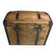 Renovated old wooden trunk – storage box / vintage decor