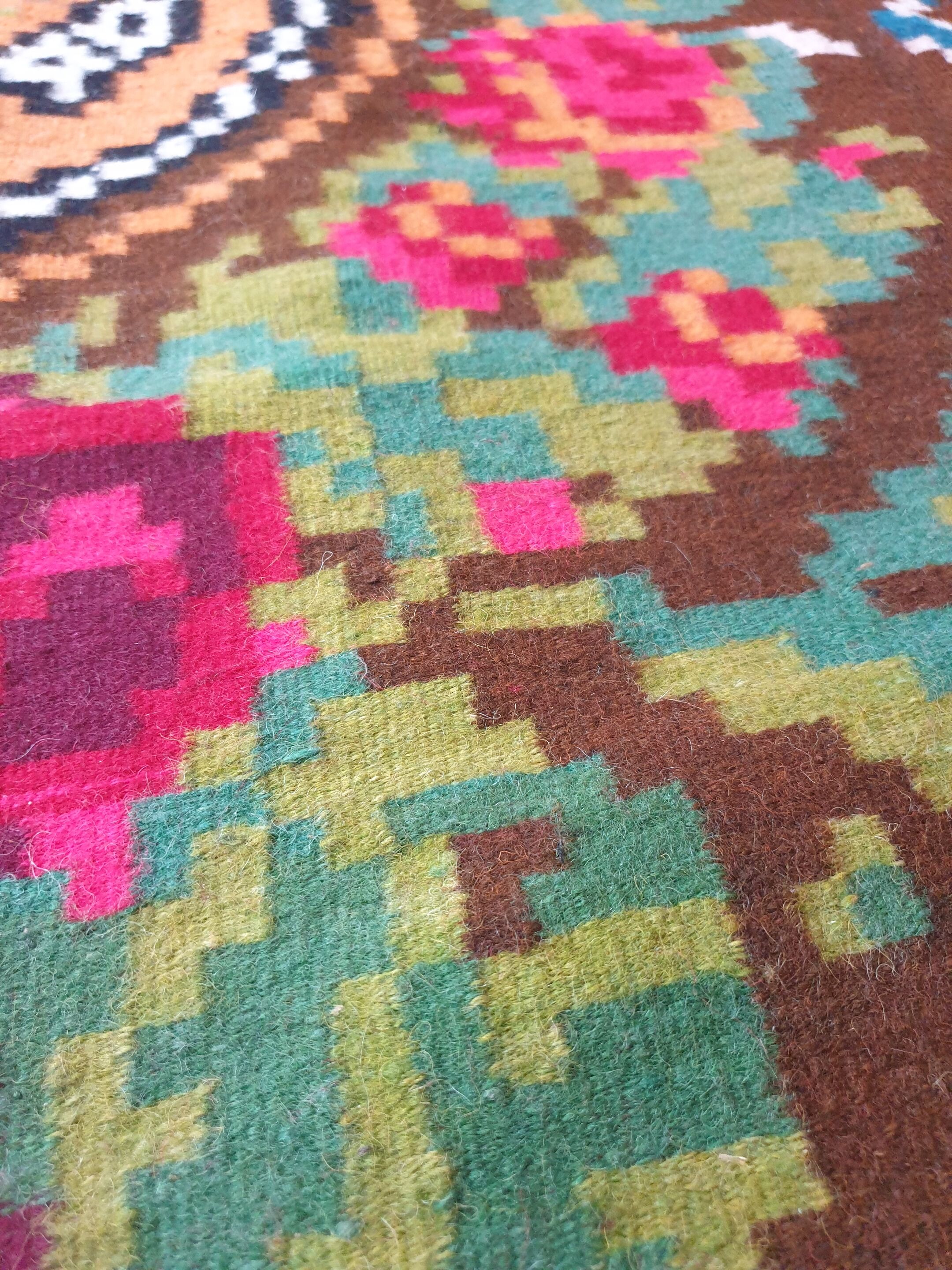 Large superb Romanian rug 316X182 cm with amazing bohemian floral design