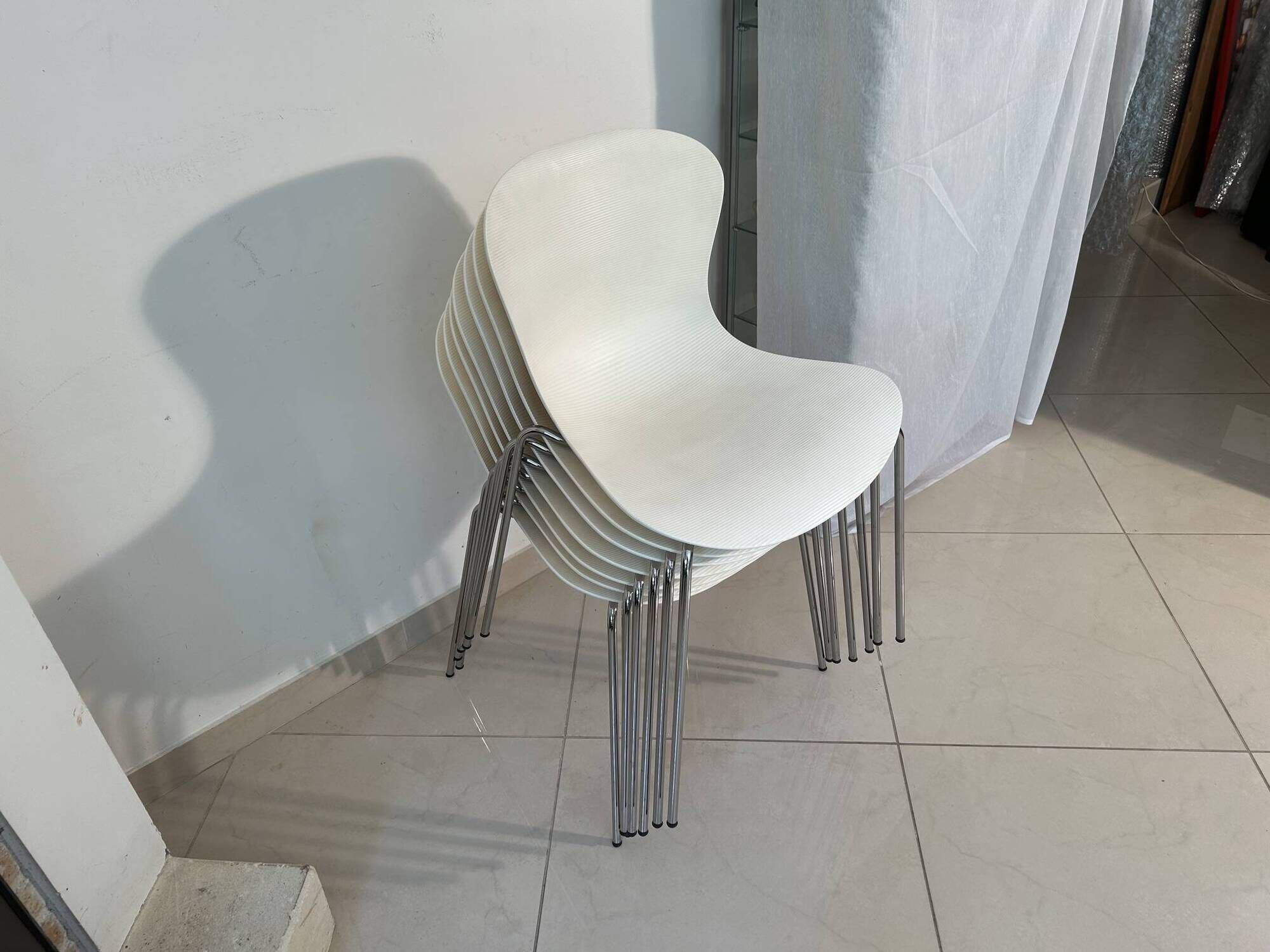 Set of 7 chairs, model nap ks50 by kaspar salto, edition fritz hansen.
