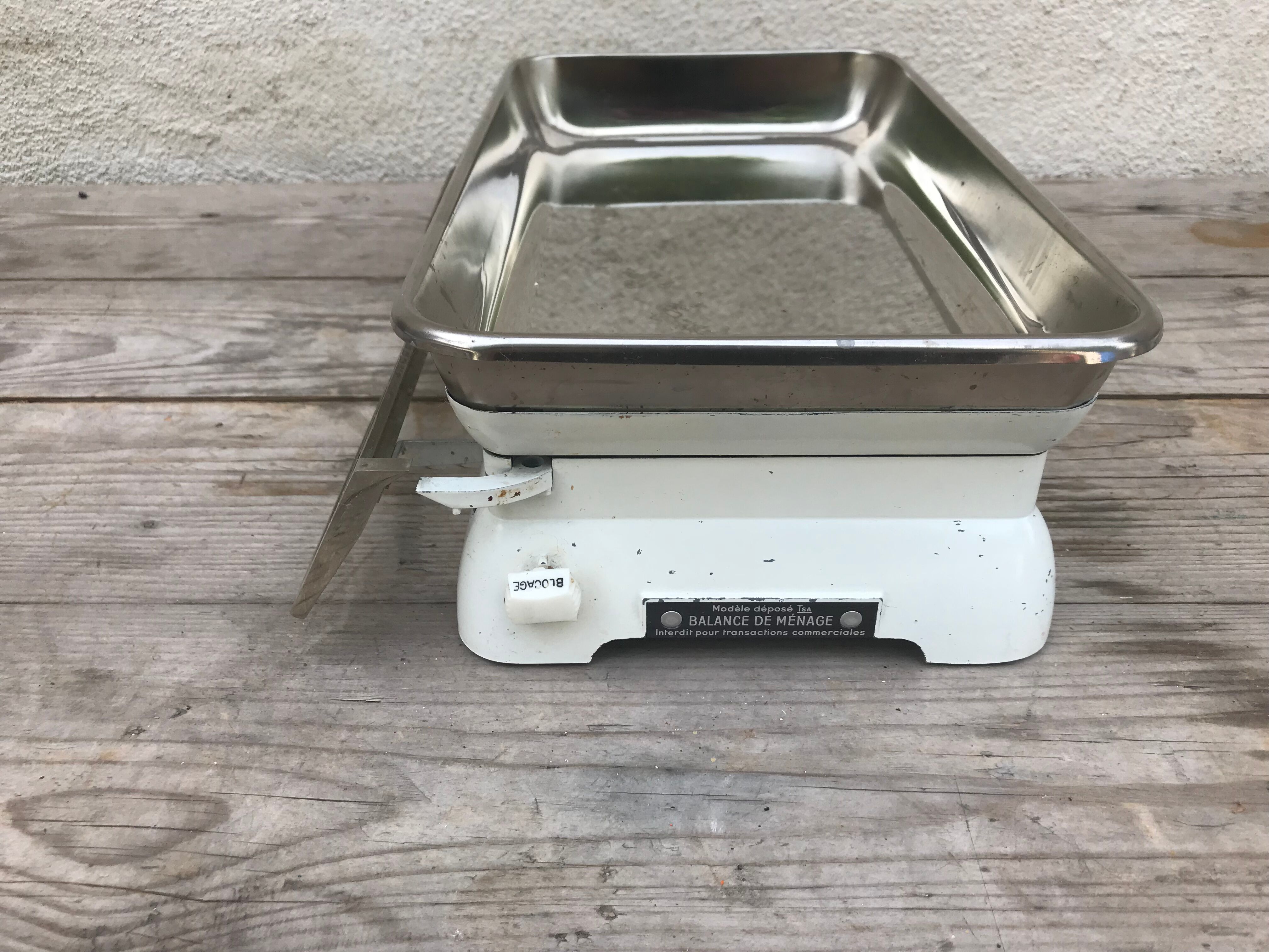 Old balance spratic 5 kgs white metal