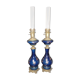 Pair of late 19th century electrified oil lamps