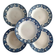 Lot de 5 assiettes terre de fer Saint Amand
