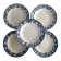 Lot de 5 assiettes terre de fer Saint Amand