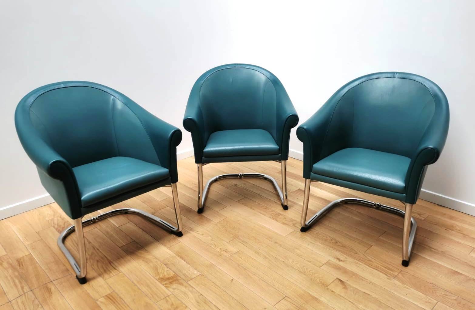 Slitta Slinan armchairs, Poltrona Frau