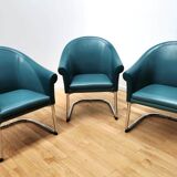 Slitta Slinan armchairs, Poltrona Frau