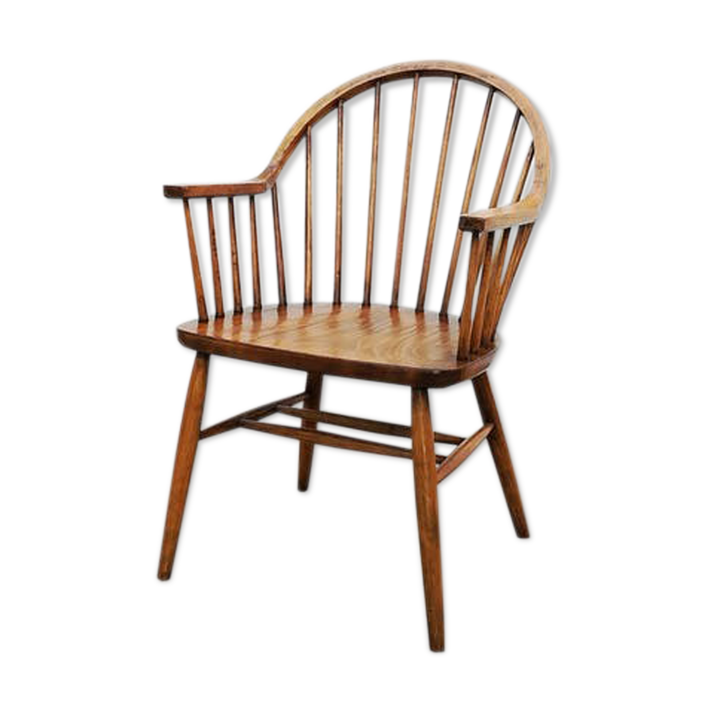 Wooden armchair with bars