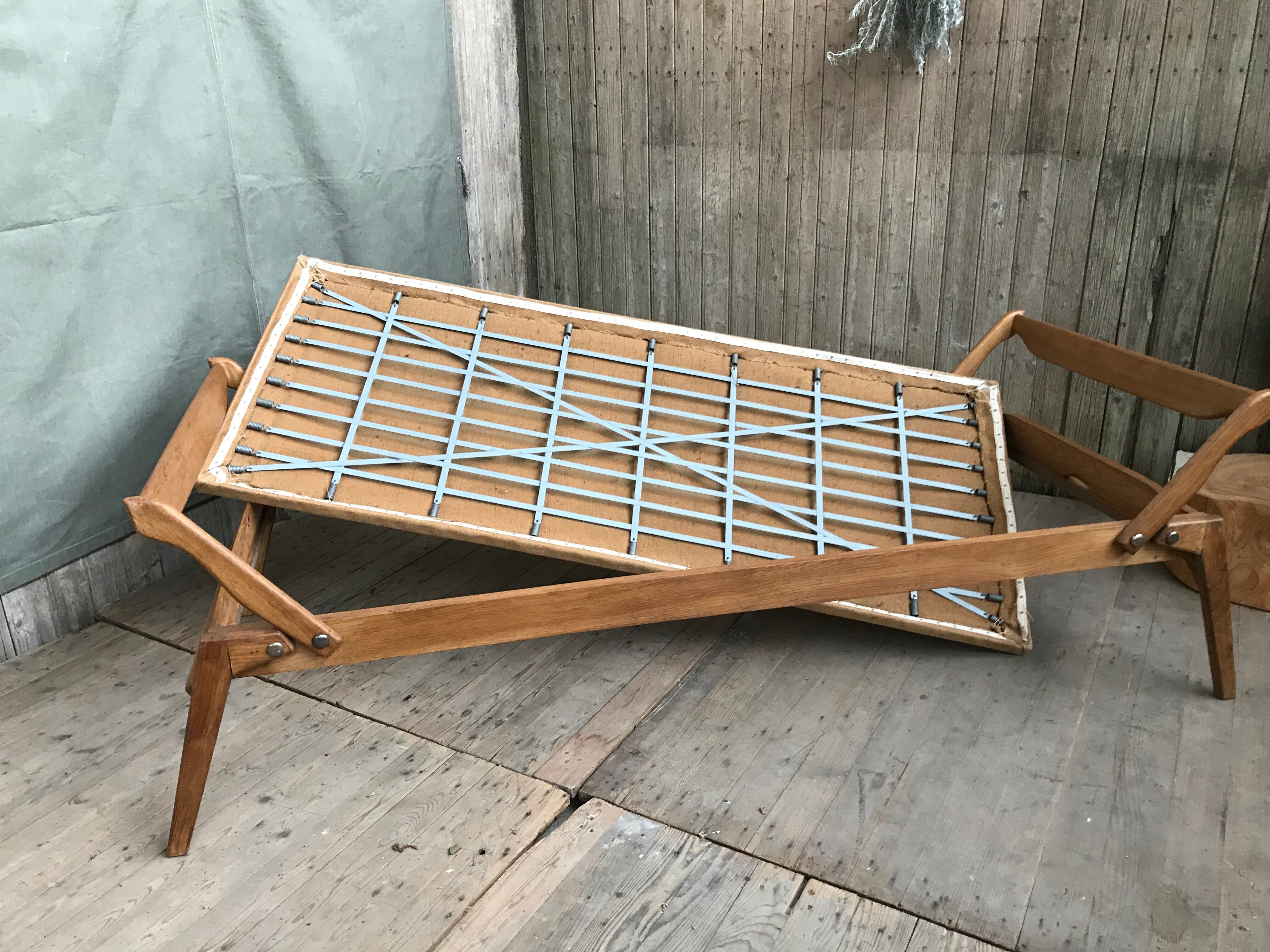 Bed folding a person