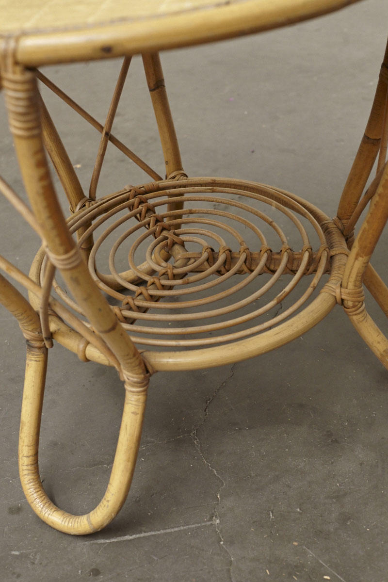Rattan coffee table