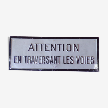 Plaque SNCF aluminium