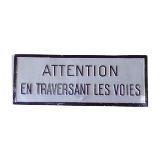 Plaque SNCF aluminium